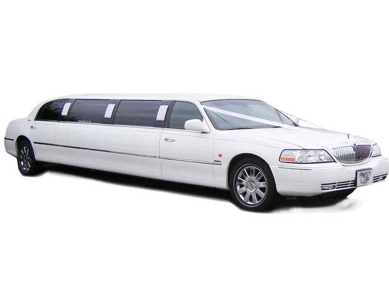 White Lincoln Town Car Stretch Limo, Kavanagh Limousine, Vancouver, Langley, BC